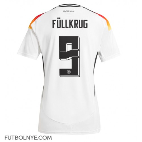 Camiseta Alemania Niclas Fullkrug #9 Primera Equipación para mujer Eurocopa 2024 manga corta